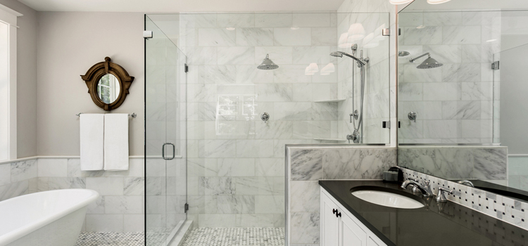 bathroom shower door installation in Greenacres